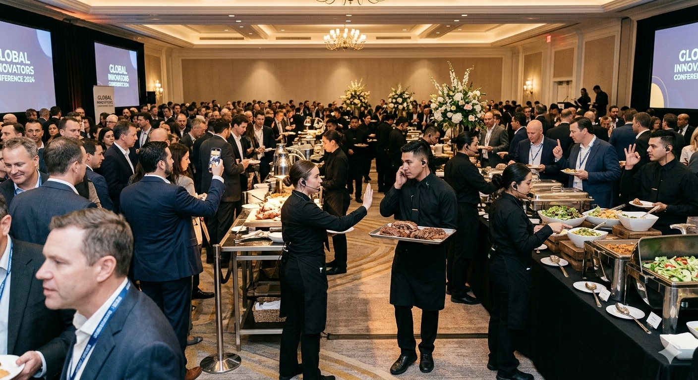 The 20-Foot Silence: Elevating Catering from Service to Scenic Design